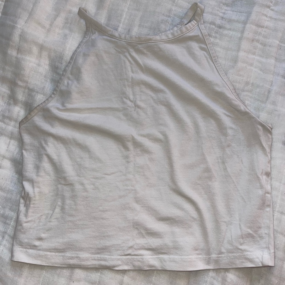 White halter tank